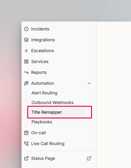Title Remapper in Automation menu
