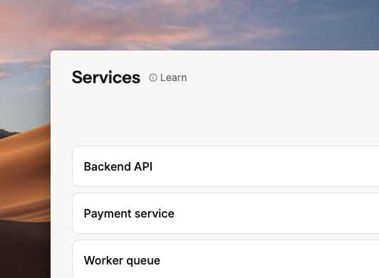 Services in Spike