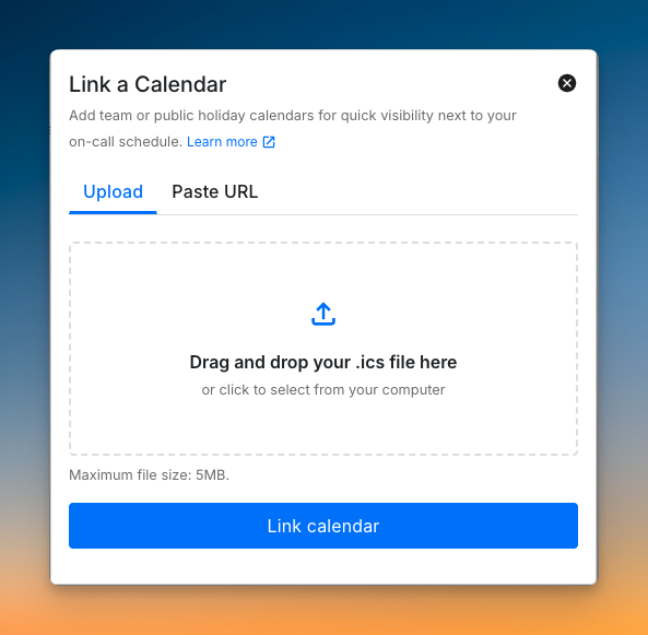 Link calendars on Spike.sh