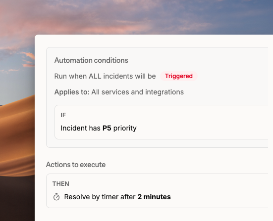 Resolve by Timer setup in playbooks